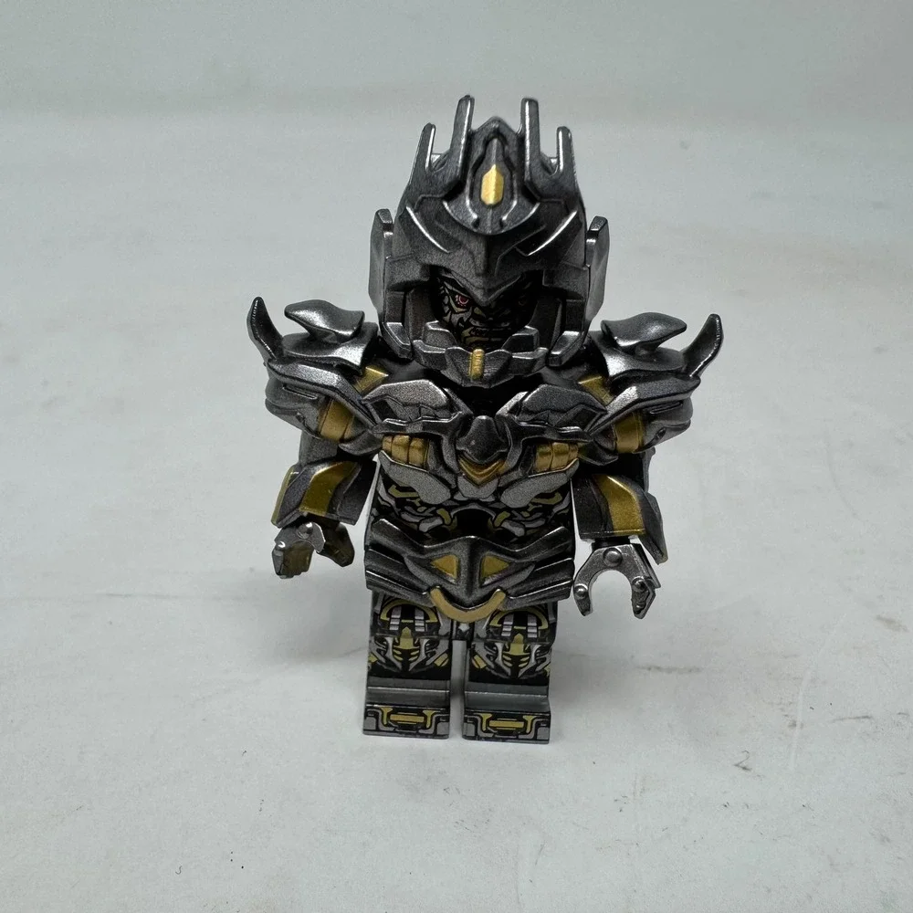 Transformers Megatron Custom Minifigure Metallic Silver Gold‎ Decepticon Figure